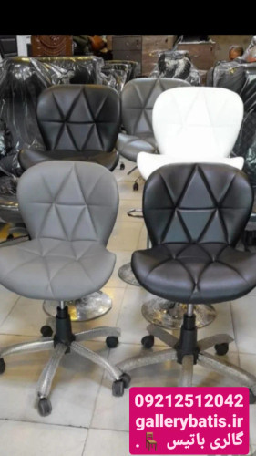 خرید اینترنتی صندلی استادکار زین اسبی چرخدار پنج پر