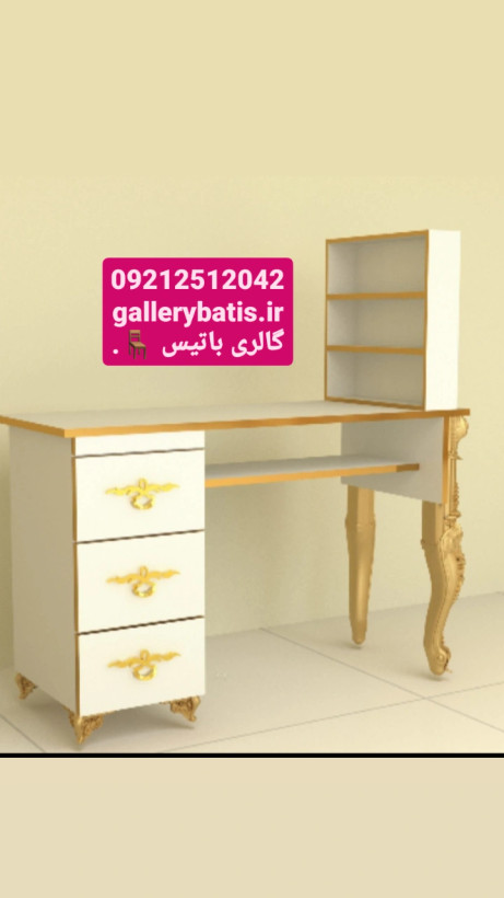 میز ناخن به همراه استند لاک کشو قفلدار